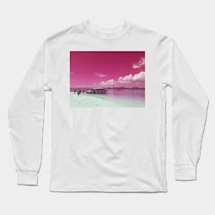 Pink Beach Long Sleeve T-Shirt